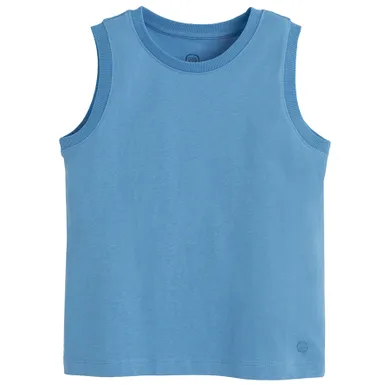 Cool Club, T-shirt chłopięcy bez rękawów, niebieski