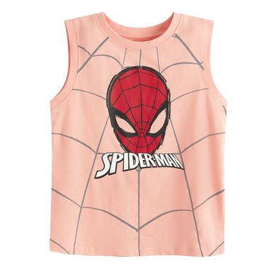 Cool Club, T-shirt chłopięcy bez rękawów, pomarańczowy, Spider-Man