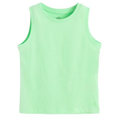 Cool Club, T-shirt chłopięcy bez rękawów, zielony