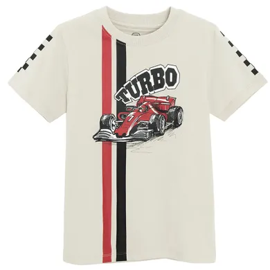 Cool Club, T-shirt chłopięcy, beżowy