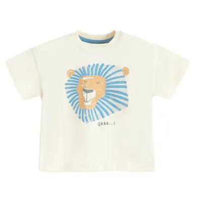 Cool Club, T-shirt chłopięcy, beżowy