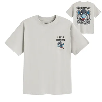 Cool Club, T-shirt chłopięcy, beżowy, Brawl Stars