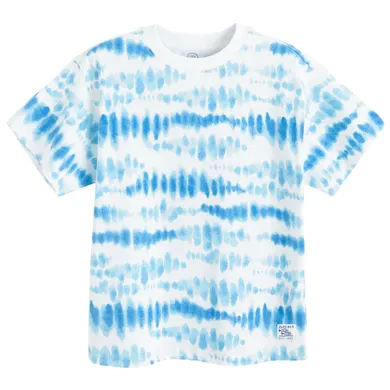 Cool Club, T-shirt chłopięcy, biało-niebieski