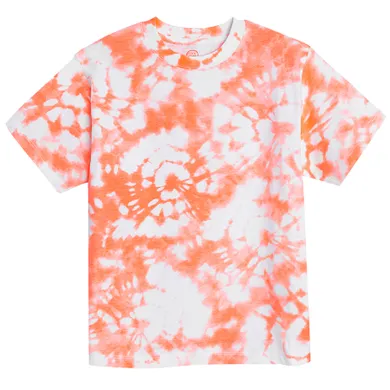 Cool Club, T-shirt chłopięcy, biało-pomarańczowy