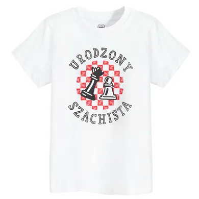 Cool Club, T-shirt chłopięcy, biały