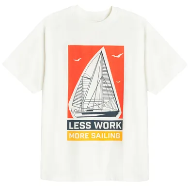 Cool Club, T-shirt chłopięcy, biały