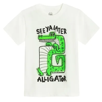 Cool Club, T-shirt chłopięcy, biały