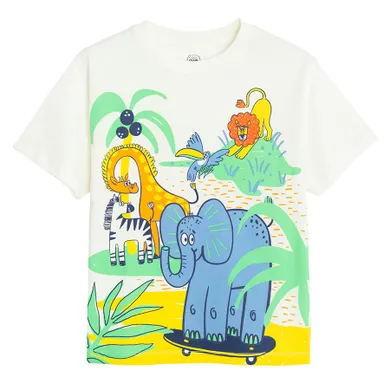 Cool Club, T-shirt chłopięcy, biały