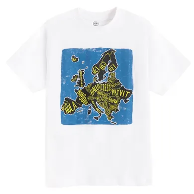 Cool Club, T-shirt chłopięcy, biały