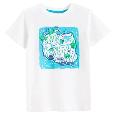 Cool Club, T-shirt chłopięcy, biały