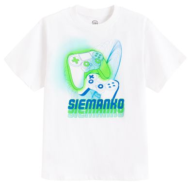 Cool Club, T-shirt chłopięcy, biały