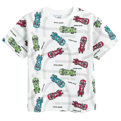 Cool Club, T-shirt chłopięcy, biały