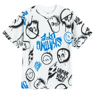 Cool Club, T-shirt chłopięcy, biały