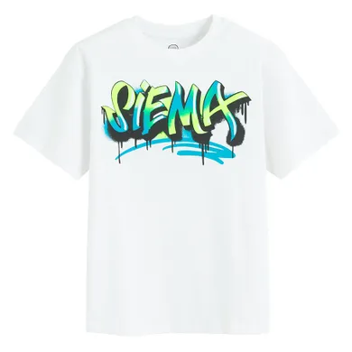 Cool Club, T-shirt chłopięcy, biały