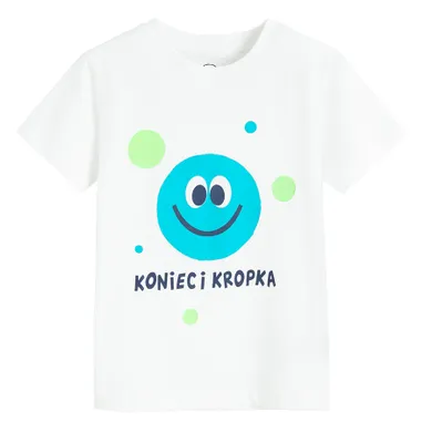 Cool Club, T-shirt chłopięcy, biały
