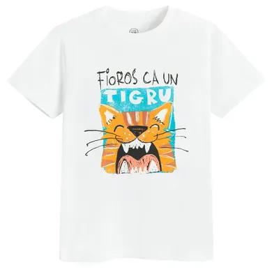 Cool Club, T-shirt chłopięcy, biały