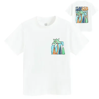 Cool Club, T-shirt chłopięcy, biały