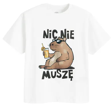 Cool Club, T-shirt chłopięcy, biały