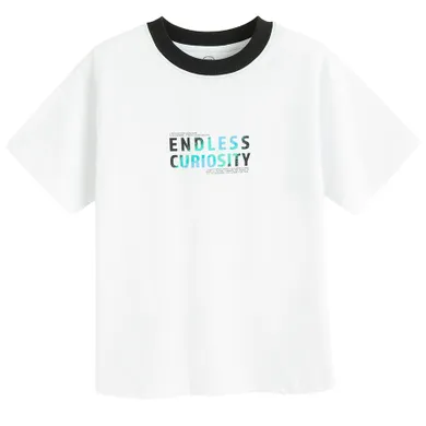Cool Club, T-shirt chłopięcy, biały