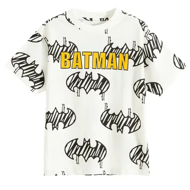 Cool Club, T-shirt chłopięcy, biały, Batman