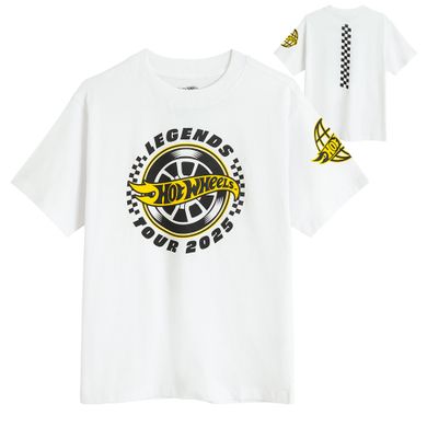 Cool Club, T-shirt chłopięcy, biały, Hot Wheels