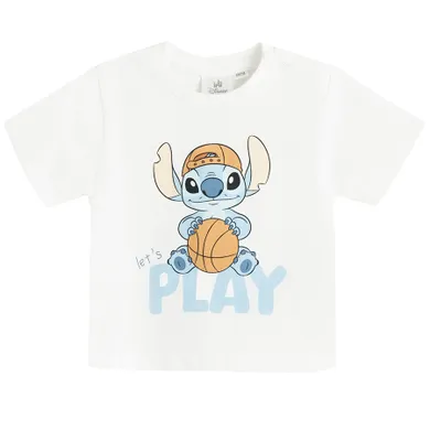 Cool Club, T-shirt chłopięcy, biały, Lilo i Stitch
