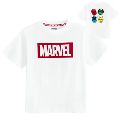 Cool Club, T-shirt chłopięcy, biały, Marvel