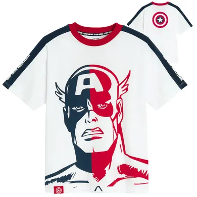 Cool Club, T-shirt chłopięcy, biały, Marvel Super Heroes