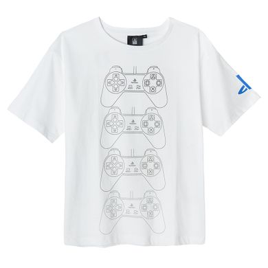 Cool Club, T-shirt chłopięcy, biały, PlayStation