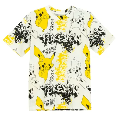 Cool Club, T-shirt chłopięcy, biały, Pokemon