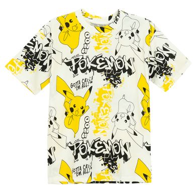 Cool Club, T-shirt chłopięcy, biały, Pokemon