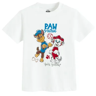 Cool Club, T-shirt chłopięcy, biały, Psi Patrol