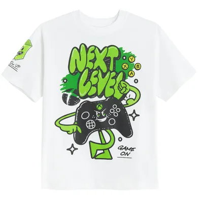 Cool Club, T-shirt chłopięcy, biały, Xbox
