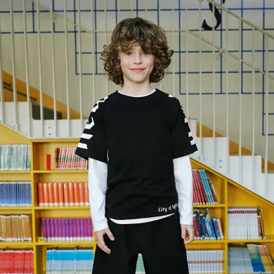 Cool Club, T-shirt chłopięcy, czarny