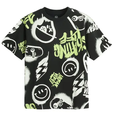 Cool Club, T-shirt chłopięcy, czarny