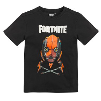 Cool Club, T-shirt chłopięcy, czarny, Fortnite