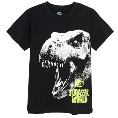 Cool Club, T-shirt chłopięcy, czarny, Jurassic World