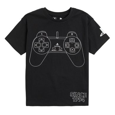 Cool Club, T-shirt chłopięcy, czarny, PlayStation
