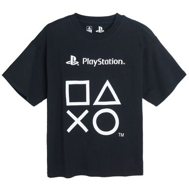 Cool Club, T-shirt chłopięcy, czarny, PlayStation