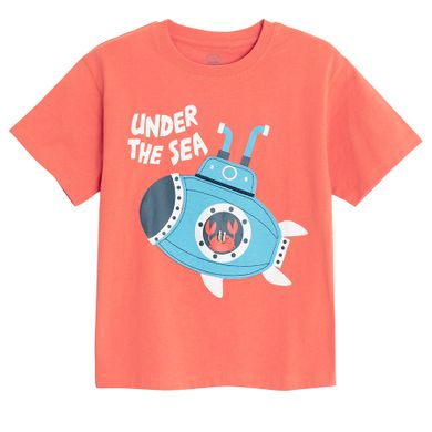 Cool Club, T-shirt chłopięcy, czerwony