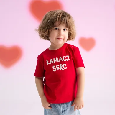 Cool Club, T-shirt chłopięcy, czerwony