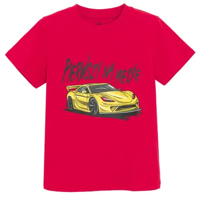 Cool Club, T-shirt chłopięcy, czerwony