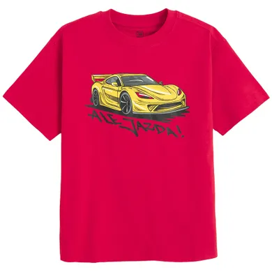 Cool Club, T-shirt chłopięcy, czerwony