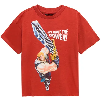 Cool Club, T-shirt chłopięcy, czerwony, He-Man