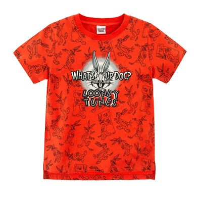 Cool Club, T-shirt chłopięcy, czerwony, Looney Tunes, Królik Bugs