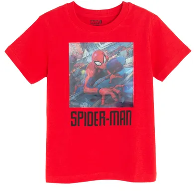 Cool Club, T-shirt chłopięcy, czerwony, Spider-Man