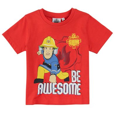 Cool Club, T-shirt chłopięcy, czerwony, Strażak Sam