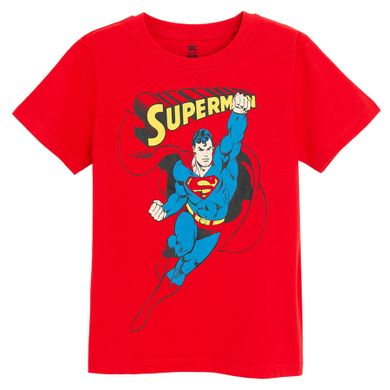 Cool Club, T-shirt chłopięcy, czerwony, Superman