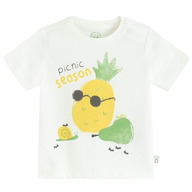 Cool Club, T-shirt chłopięcy, ecru