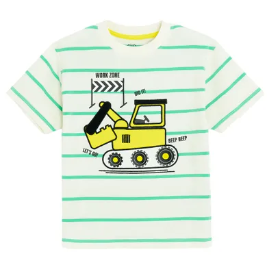 Cool Club, T-shirt chłopięcy, ecru